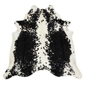 (Large (21-24 sq ft) Modlux Natural Cowhide Rug, Black and White, 100% Australian Cow Fur Skin Carpet Area Rug