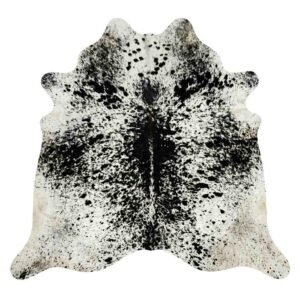 Modlux Natural Cowhide Rug, Black and White, 100% Australian Cow Fur Skin Carpet Areas Rug