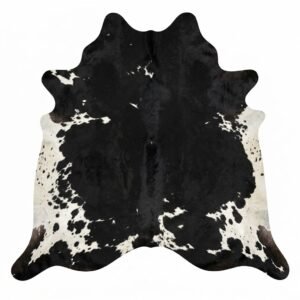 Modlux Natural Cowhide Rug, Black & White, 100% Australian Cow Fur Skin Carpet Area Rug