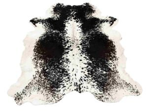 Modlux Natural Cowhide Rug, Black and White, 100% Australian Cow Fur Skin Carpet Areas Rugs